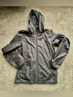 Nike Black Hooded Utility Windbreaker Jacket